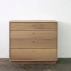Minimalist Plinth Base Bedside Table